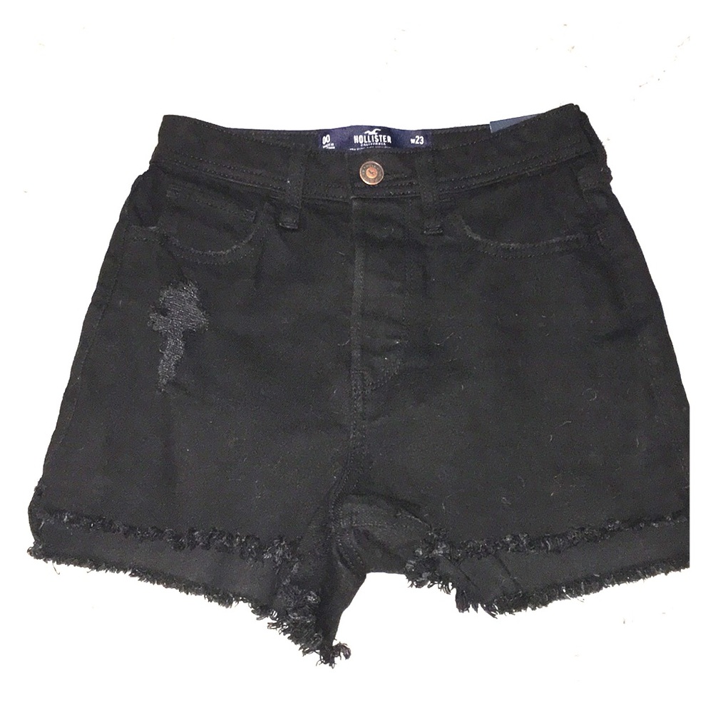 Black high low rise mom jeans Hollister🖤